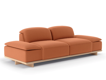 ADAM - 2 seater fabric sofa by Natuzzi Italia - view 2
